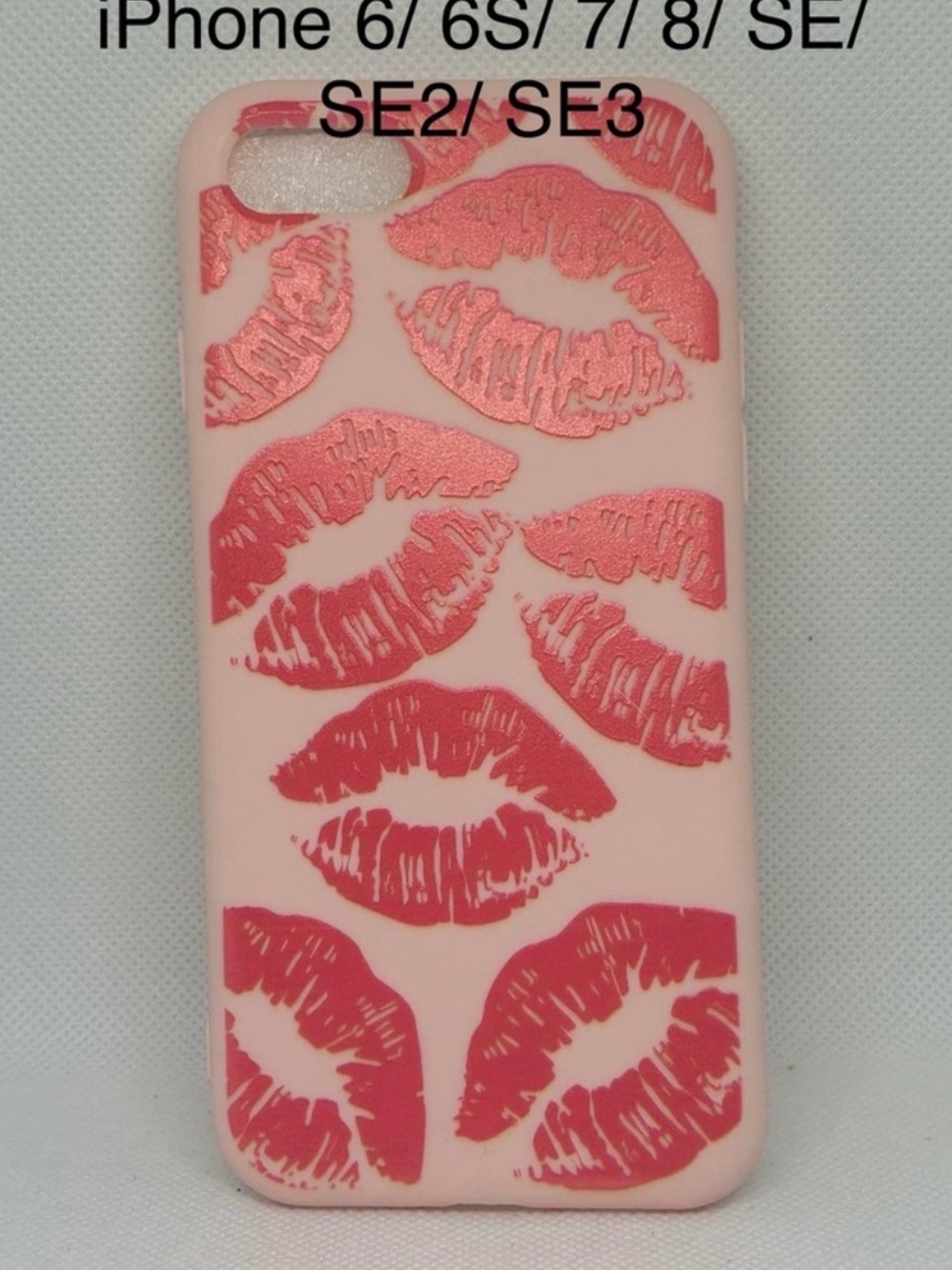 Pink Lip Print iPhone Case - Women Accessories